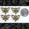 Antiqued Brass Lily Three way Connectors - Set of Four - XXX - AB-3C10